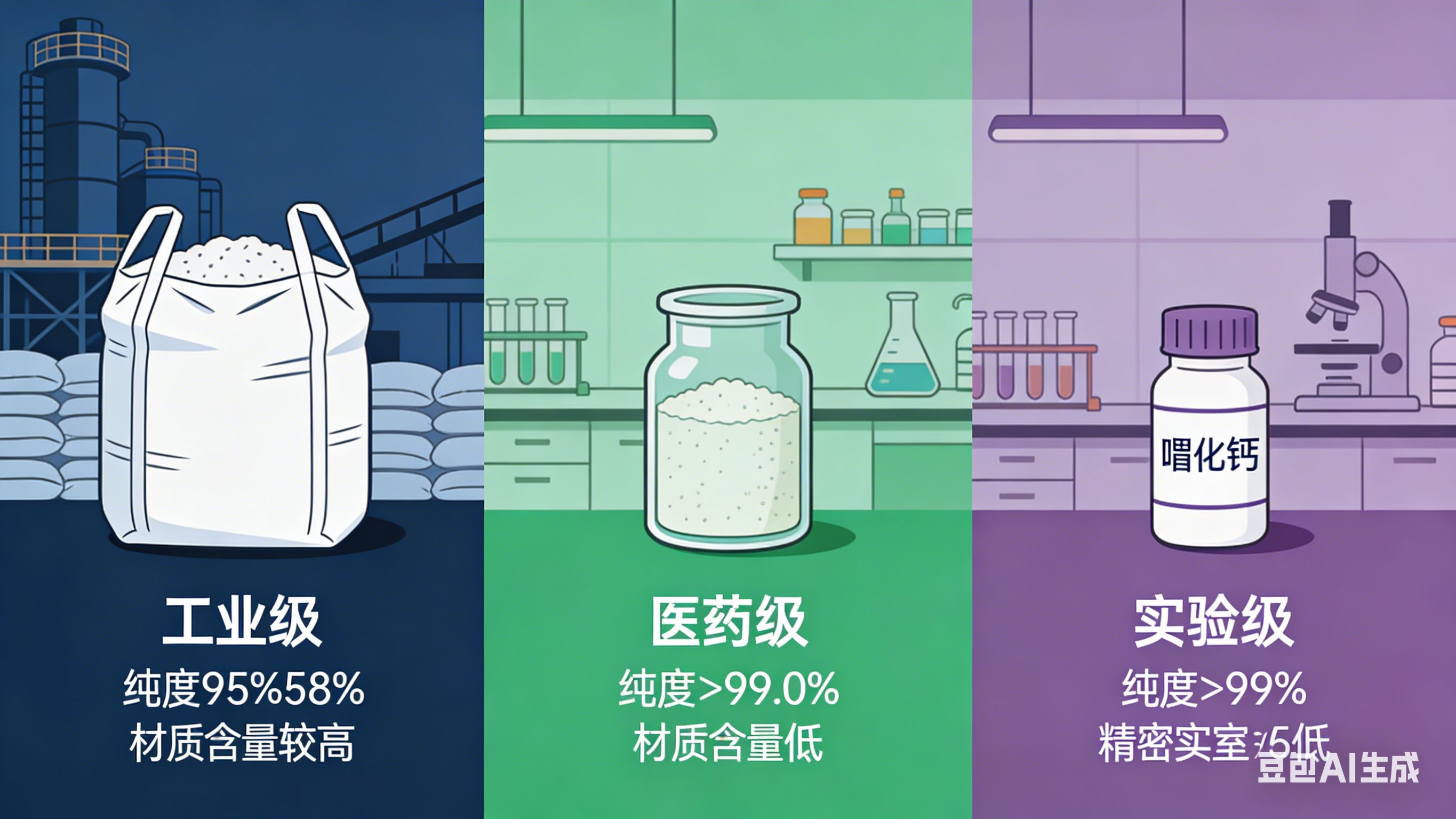 溴化钙固体选购指南：工业级、医药级、实验室级的区别